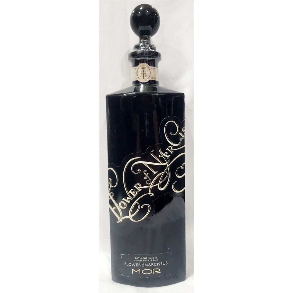 Mor FLOWER of NARCISSUS Bathing Elixir Gel Black Glass 16.9 oz/500mL New RARE
